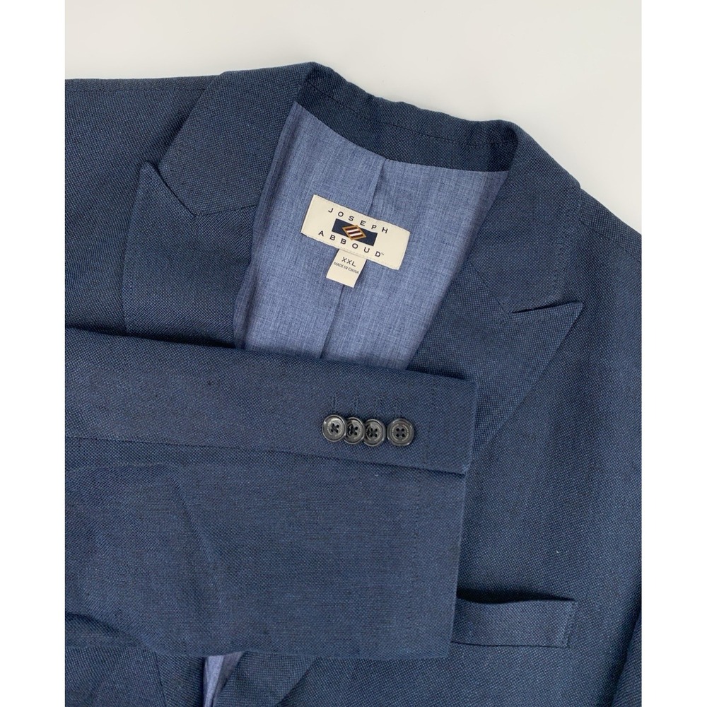 Joseph Abboud Dark Navy Textured Sport Coat Blazer